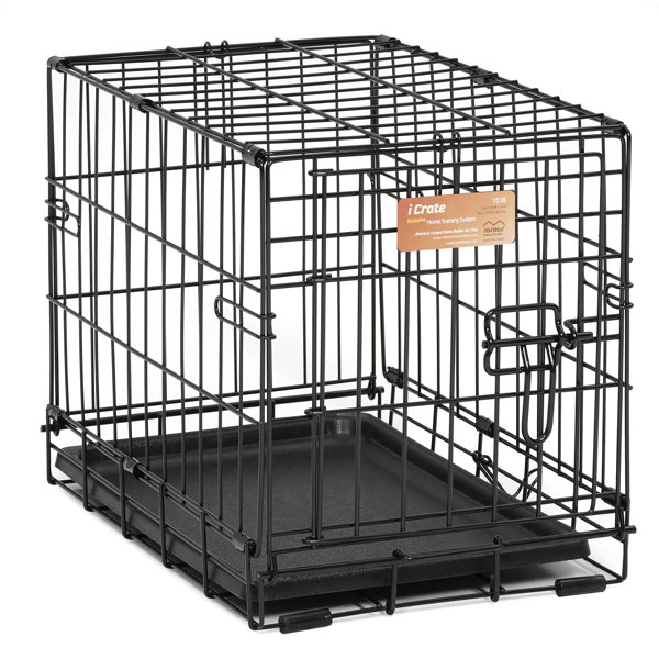 MidWest Homes for Pets Newly Enhanced Single Door iCrate Dog Crate Includes Divider Panel